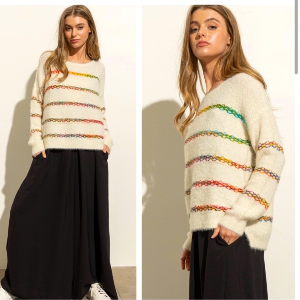 Super Soft Boho and Cozy Knit Sweater Top